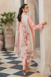 Coco zara shahjahan– 3PC Unstitched Dhanak Embroidered Suit with  Dhanak Embroidered  Shawl  & Trouser